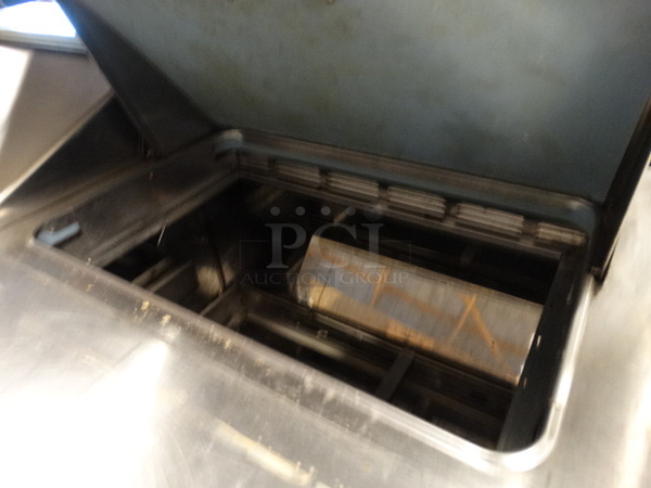 GREAT! 2009 Delfield Model UCD4464N-12-DDS Stainless Steel Commercial Sandwich Salad Prep Table Bain Marie Mega Top w/ Overshelf and 4 Drawers on Commercial Casters. 115 Volts, 1 Phase. 97x42x53. Cannot Test Due To Cut Cord - Image 4 of 8
