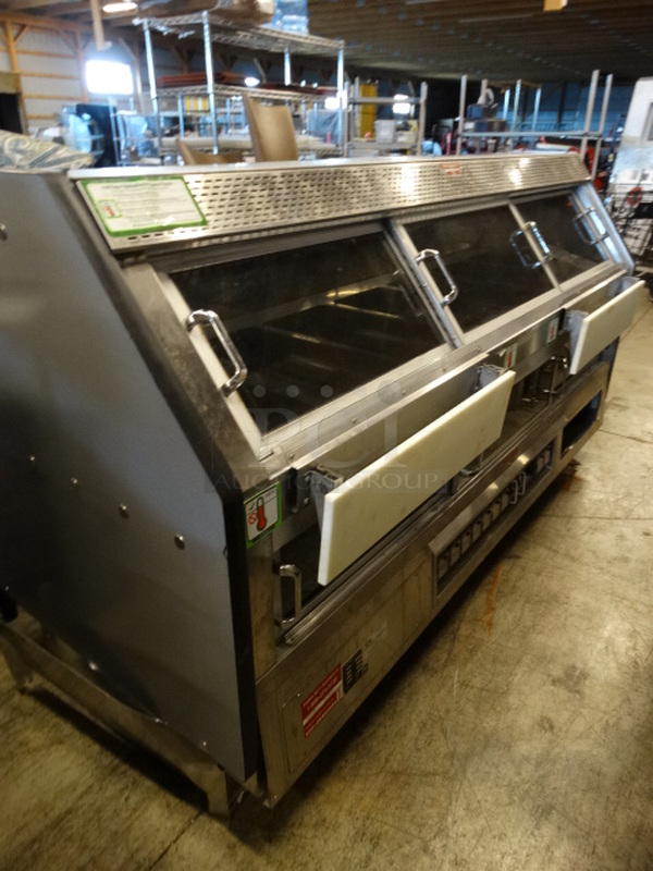 BEAUTIFUL! Custom Deli's Model DILW8CBSS Stainless Steel Commercial Floor Style Refrigerated Deli Display Case Merchandiser. 120/208 Volts, 3 Phase. 64x33x55. Tested and Working! - Image 6 of 9