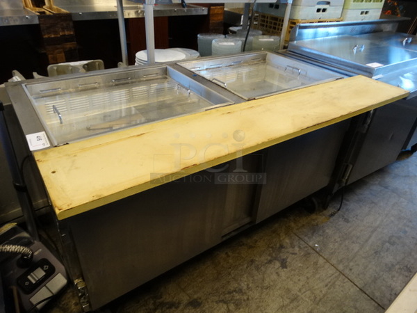 GREAT! Beverage Air Model SP60-24M Stainless Steel Commercial Prep Table on Commercial Casters. 115 Volts, 1 Phase. 60x38x36. Tested and Working! - Image 2 of 10