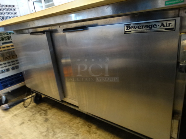 GREAT! Beverage Air Model SP60-24M Stainless Steel Commercial Prep Table on Commercial Casters. 115 Volts, 1 Phase. 60x38x36. Tested and Working! - Image 7 of 10