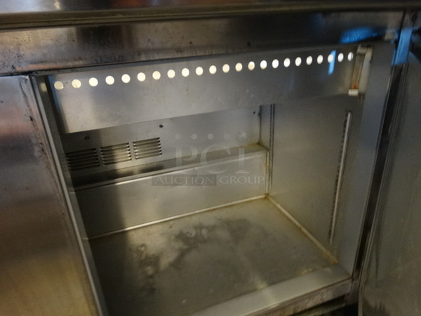 GREAT! Beverage Air Model SP60-24M Stainless Steel Commercial Prep Table on Commercial Casters. 115 Volts, 1 Phase. 60x38x36. Tested and Working! - Image 8 of 10