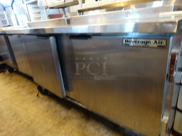 GREAT! Beverage Air Model SP60-24M Stainless Steel Commercial Prep Table on Commercial Casters. 115 Volts, 1 Phase. 60x38x36. Tested and Working! - Image 3 of 8