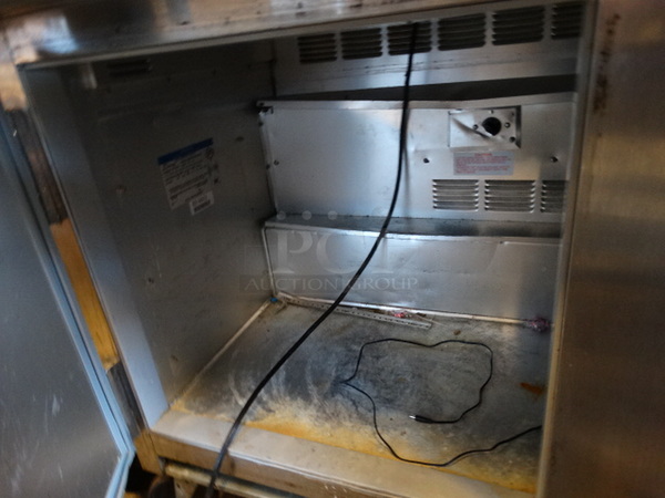 GREAT! Beverage Air Model SP60-24M Stainless Steel Commercial Prep Table on Commercial Casters. 115 Volts, 1 Phase. 60x38x36. Tested and Working! - Image 5 of 8