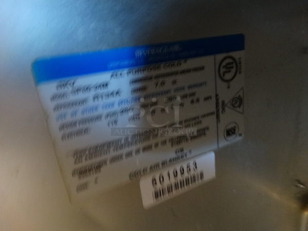 GREAT! Beverage Air Model SP60-24M Stainless Steel Commercial Prep Table on Commercial Casters. 115 Volts, 1 Phase. 60x38x36. Tested and Working! - Image 6 of 8