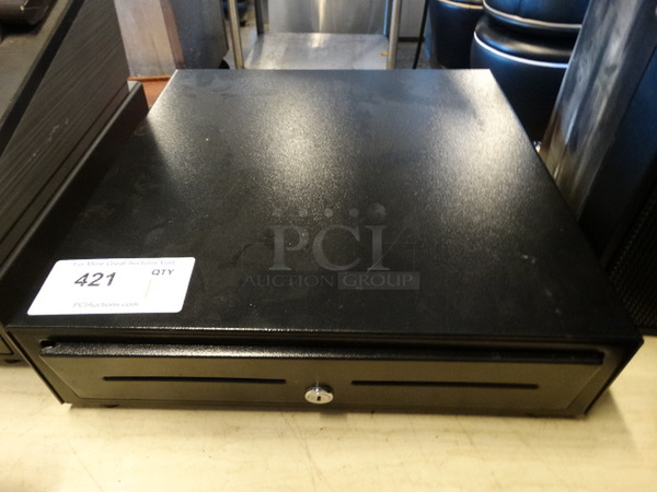 Black Metal Cash Drawer. 16x16x4.5 - Image 2 of 3