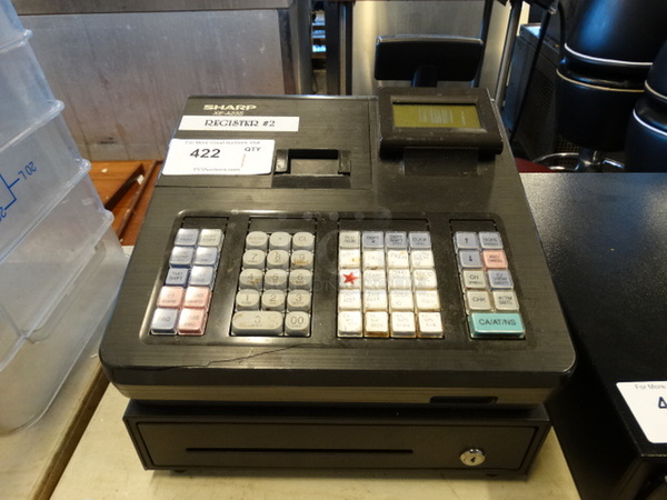 Sharp Model XE-A23S Countertop Cash Drawer. 13x15x12 - Image 1 of 5