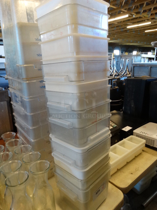 14 Poly Containers. 9x9x7, 9x9x9. 14 Times Your Bid! - Image 3 of 3