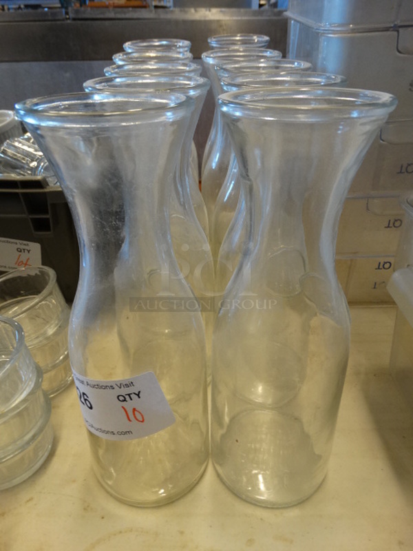 10 Wine Carafes. 4x4x11. 10 Times Your Bid! - Image 1 of 3