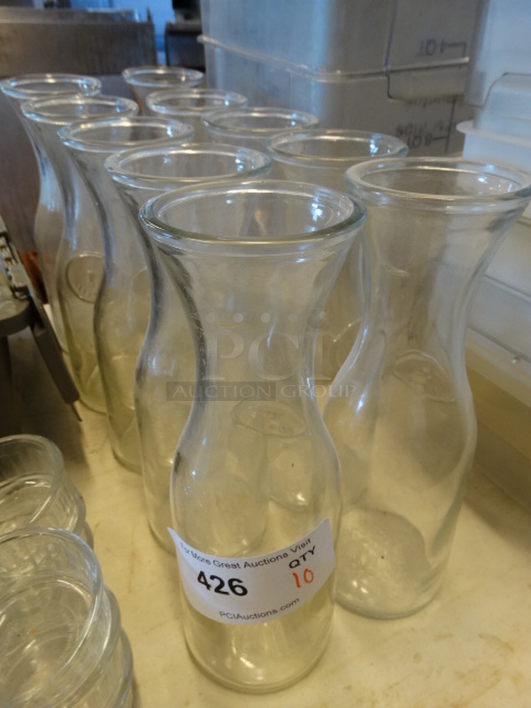 10 Wine Carafes. 4x4x11. 10 Times Your Bid! - Image 3 of 3