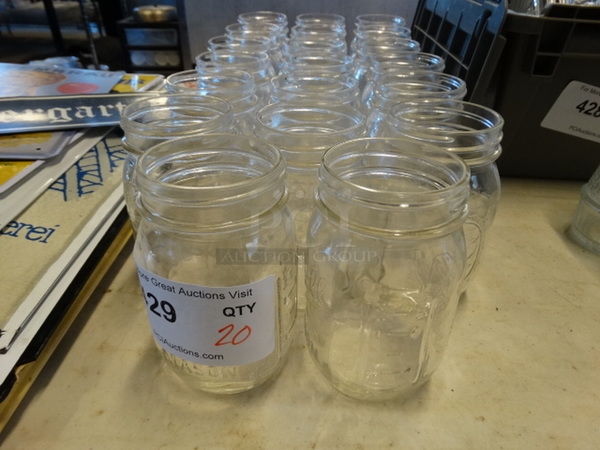 20 Glass Jars. 3x3x5. 20 Times Your Bid!