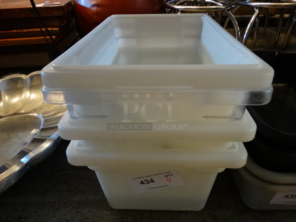 4 Poly Bins. 12x18x9. 4 Times Your Bid!