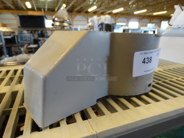 Gray Poly Food Processor Piece. 8x13x5 - Image 1 of 3