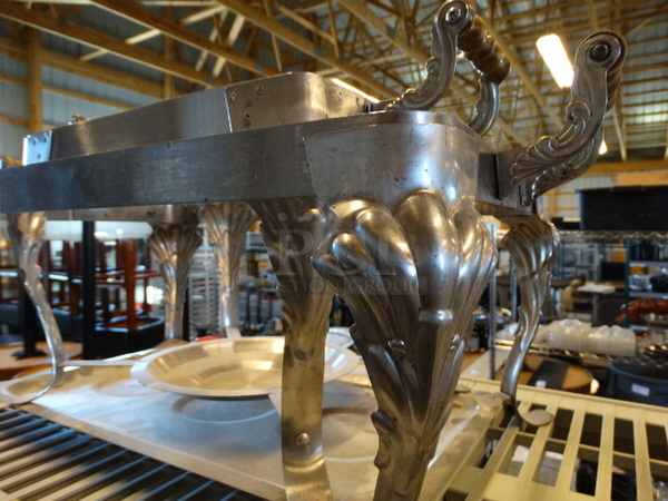 2 Metal Chafing Dish Frames. 26x13x11, 18x10x11. 2 Times Your Bid! - Image 3 of 3