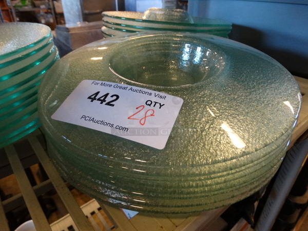 28 Glass Bowls w/ Thick Rim. 11x11x1.5. 28 Times Your Bid! - Image 2 of 3