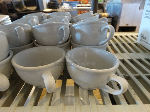 22 White Ceramic Mugs. 4.5x3.5x2.5. 22 Times Your Bid! - Image 2 of 3