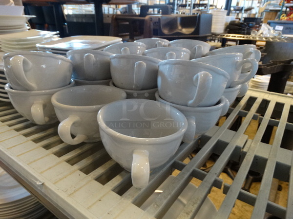22 White Ceramic Mugs. 4.5x3.5x2.5. 22 Times Your Bid! - Image 3 of 3