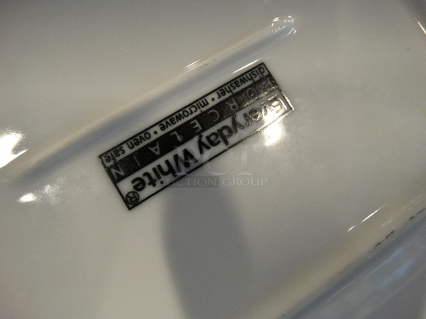 17 White Ceramic Plates. 8x6.5x0.5. 17 Times Your Bid! - Image 3 of 3