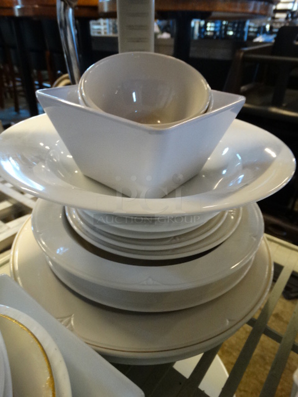 22 Various White Ceramic Dishes. Includes 6x8x1. 22 Times Your Bid! - Image 3 of 3