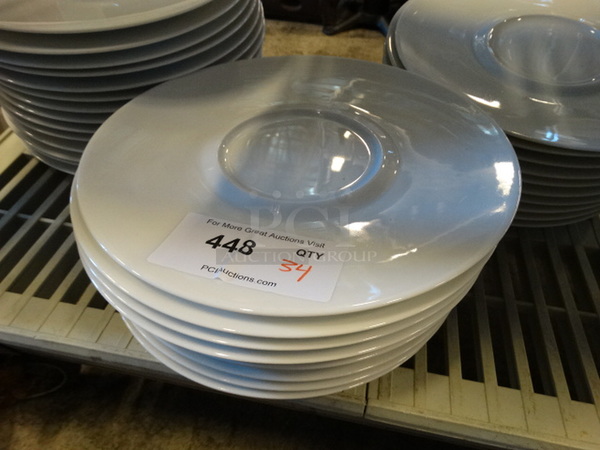 34 White Ceramic Plates. 12x12x1. 34 Times Your Bid! - Image 2 of 4