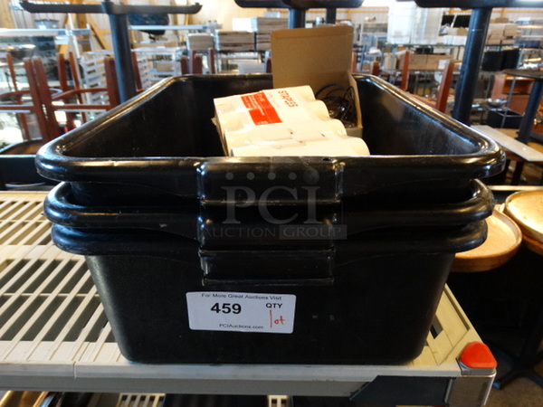 All One Money! Lot of Receipt Paper in 3 Bus Bins! 21x15x7 - Image 1 of 2