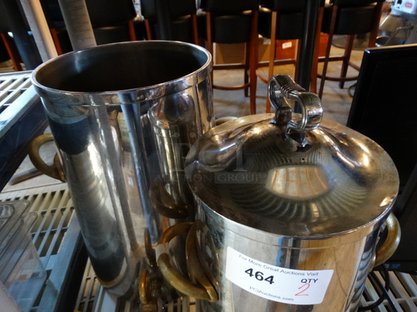 2 Metal Beverage Holder Dispensers. 1 w/ Lid. 12x12x15, 14x14x15. 2 Times Your Bid! - Image 2 of 2