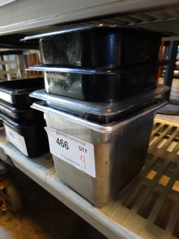 4 Various 1/6 Size Drop In Bins. 1/6x6. 4 Times Your Bid! - Image 2 of 2