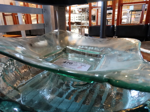 2 Glass Dishes. Includes 13.5x13.5x3.5, 17x17x4. 2 Times Your Bid! - Image 2 of 3