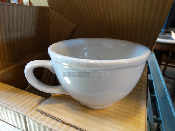 5 BRAND NEW IN BOX! White Ceramic Mugs. 5x4x2.5. 5 Times Your Bid!