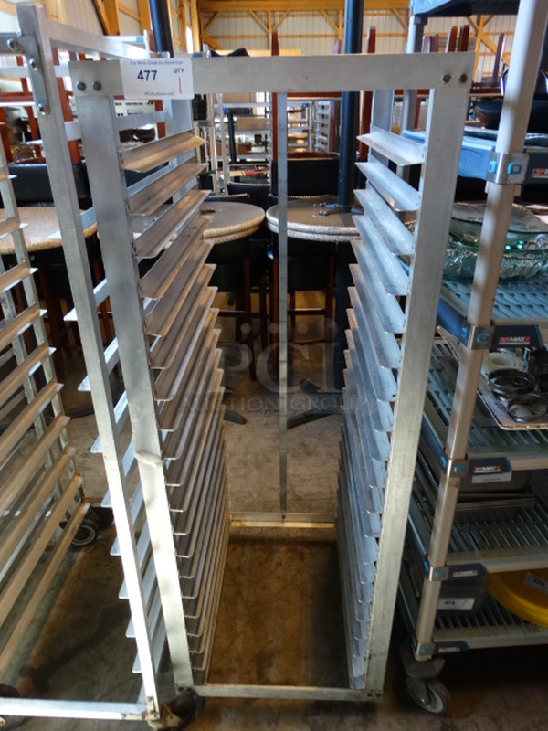 Metal Commercial Pan Transport Rack on Commercial Casters. 22.5x26.5x64 - Image 1 of 4