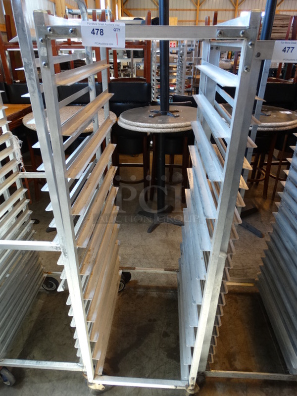 Metal Commercial Pan Transport Rack on Commercial Casters. 20.5x31x66 - Image 1 of 4