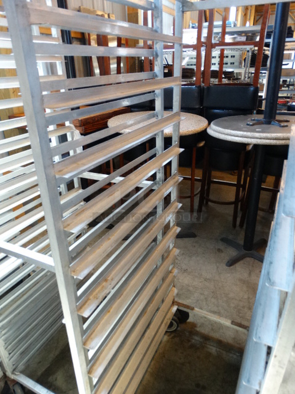 Metal Commercial Pan Transport Rack on Commercial Casters. 20.5x31x66 - Image 2 of 4