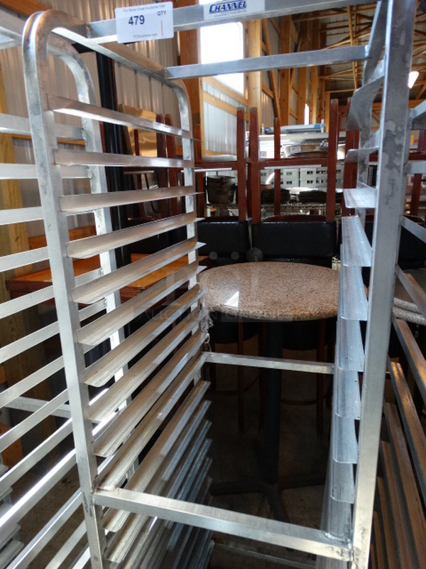 Metal Commercial Pan Transport Rack on Commercial Casters. 20.5x26x70 - Image 2 of 6