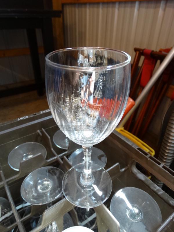 25 Wine Glasses in Dish Caddy. 3x3x7. 25 Times Your Bid!