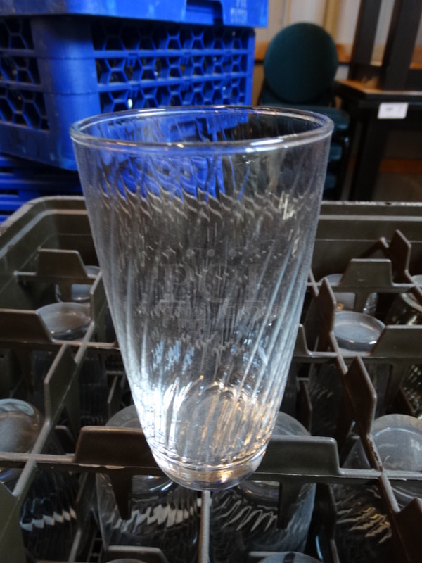 25 Beverage Glasses in Dish Caddy. 3x3x6. 25 Times Your Bid!