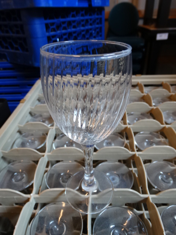 35 Wine Glasses in Dish Caddy. 2.5x2.5x6.5. 35 Times Your Bid! - Image 1 of 3