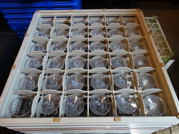 35 Wine Glasses in Dish Caddy. 2.5x2.5x6.5. 35 Times Your Bid! - Image 3 of 3