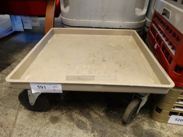 Poly Dish Caddy Dolly on Commercial Casters. 21.5x21.5x9 - Image 1 of 3