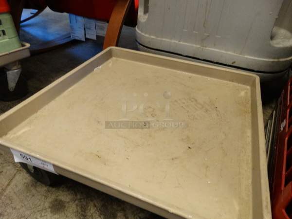 Poly Dish Caddy Dolly on Commercial Casters. 21.5x21.5x9 - Image 3 of 3