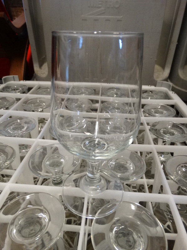 25 Wine Glasses in Dish Caddy. 2.5x2.5x6. 25 Times Your Bid! - Image 1 of 3