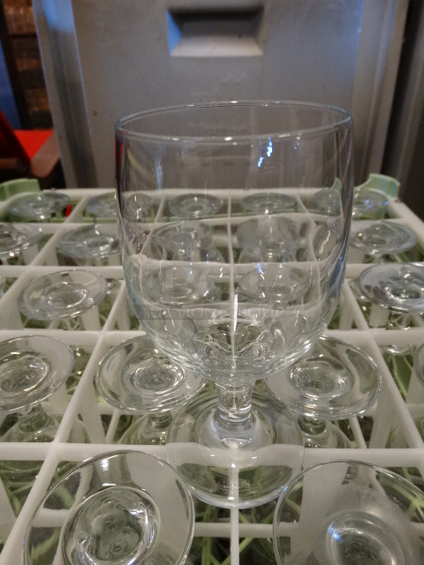 25 Wine Glasses in Dish Caddy. 2.5x2.5x6. 25 Times Your Bid! - Image 1 of 2