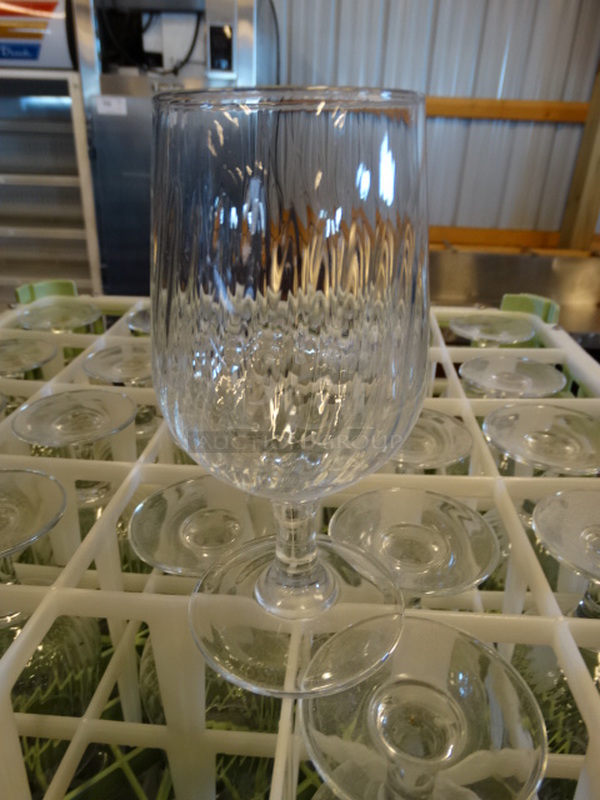 25 Wine Glasses in Dish Caddy. 2.5x2.5x6. 25 Times Your Bid!