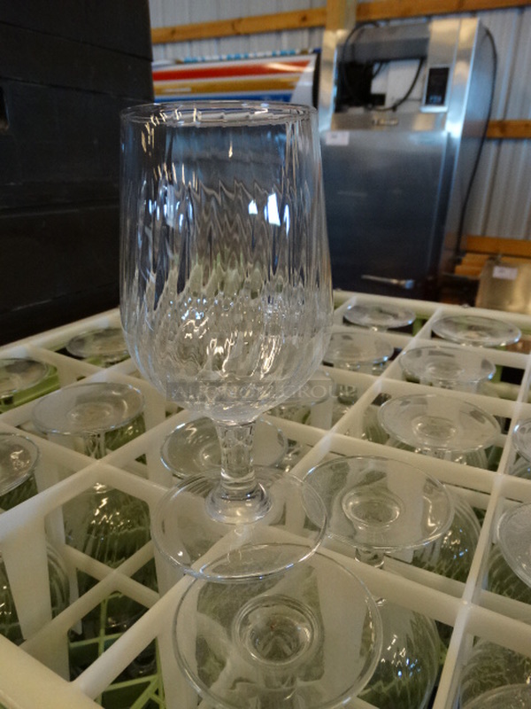 25 Wine Glasses in Dish Caddy. 2.5x2.5x6. 25 Times Your Bid! - Image 2 of 2
