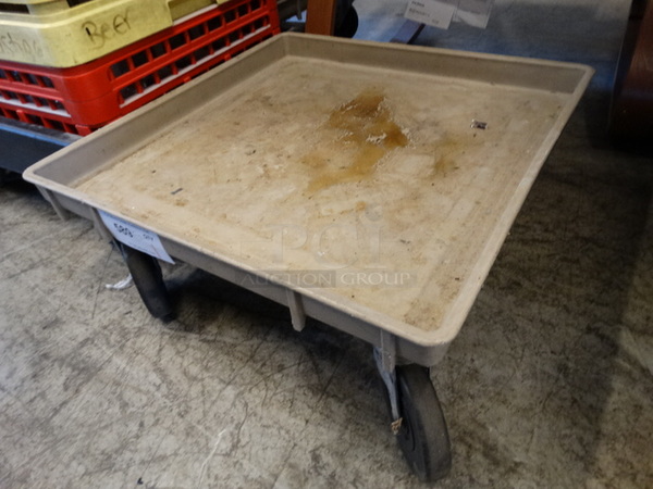 Poly Dish Caddy Dolly on Commercial Casters. 21.5x21.5x9 - Image 2 of 3