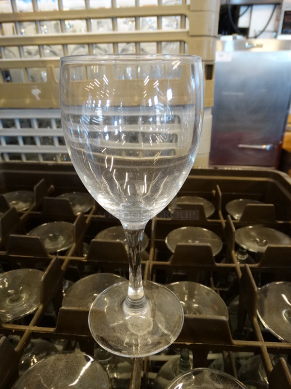 24 Wine Glasses in Dish Caddy. 3x3x7. 24 Times Your Bid!