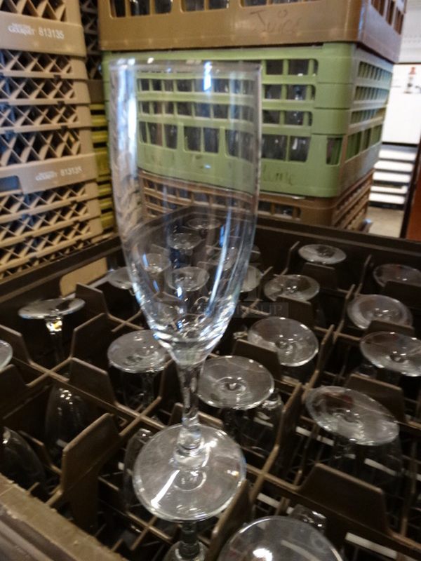 24 Champagne Glasses in Dish Caddy. 2x2x8. 24 Times Your Bid! - Image 2 of 2