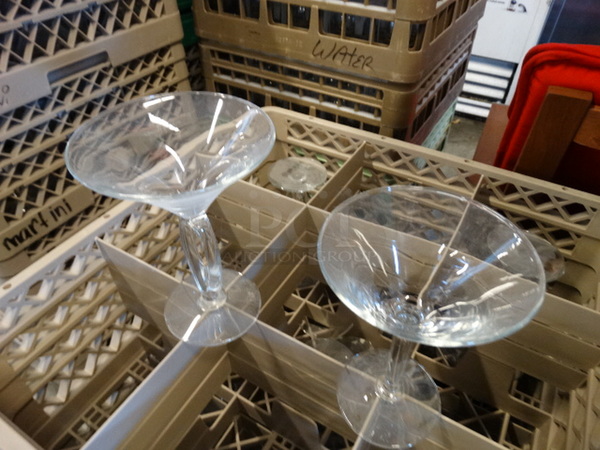 5 Martini Glasses in Dish Caddy. 3: 5x5x7, 2: 4.5x4.5x6. 5 Times Your Bid! - Image 2 of 2