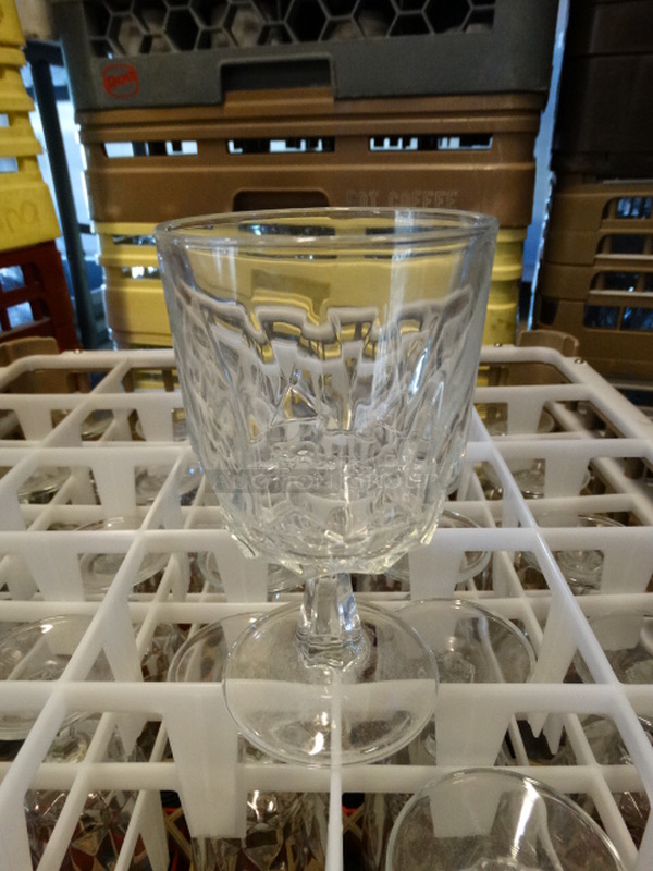 24 Goblet Wine Glasses in Dish Caddy. 3x3x5.5. 24 Times Your Bid! - Image 2 of 2