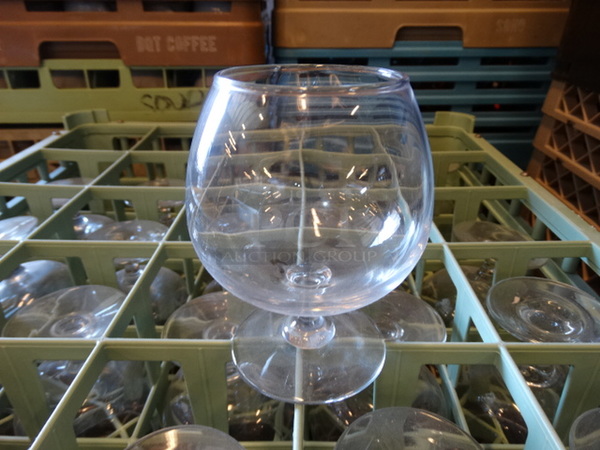 22 Wine Glasses in Dish Caddy. 3.5x3.5x4.5 22 Times Your Bid! - Image 1 of 2