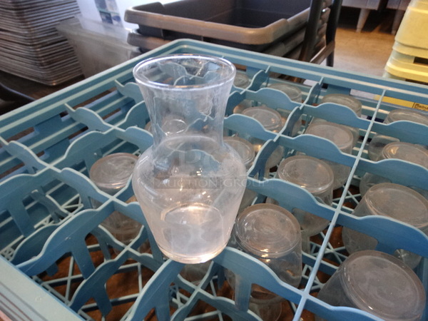 17 Carafe Glasses in Dish Caddy. 3x3x5.5. 17 Times Your Bid! - Image 2 of 2