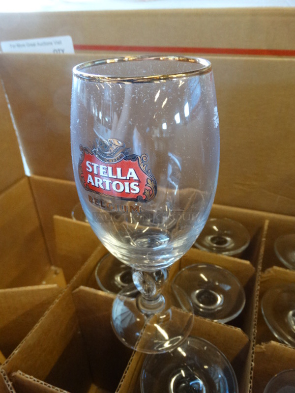 24 BRAND NEW IN BOX! Stella Artois Beer Glasses. 3x3x7.5. 24 Times Your Bid! - Image 2 of 2